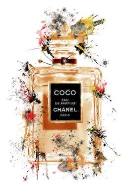 Poster - Coco Chanel- Eau de Parfum, 30 x 45 см, Panza pe cadru