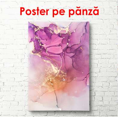 Poster - Purple waves, 30 x 45 см, Canvas on frame