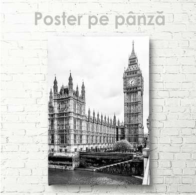 Poster - Simbolurile naționale ale Marii Britanii, 30 x 45 см, Panza pe cadru