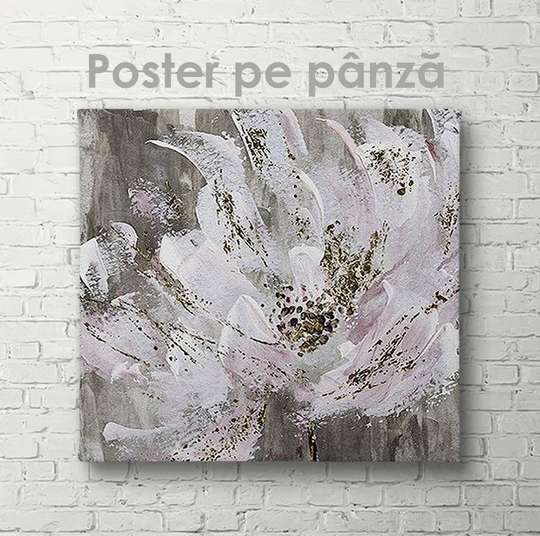 Poster - Abstract flower, 40 x 40 см, Canvas on frame, Flowers