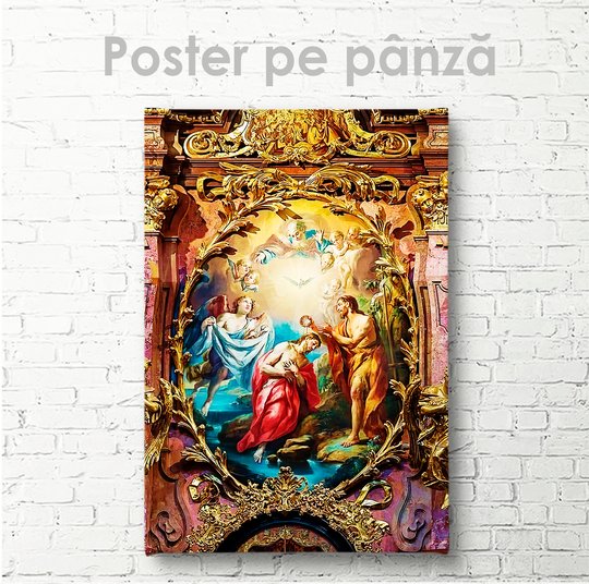 Постер, Религиозный портрет, 30 x 45 см, Холст на подрамнике