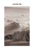Poster - Black and white mountains, 40 x 60 см, Framed poster on glass