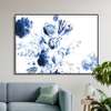 Poster - Blue flowers, 45 x 30 см, Canvas on frame, Flowers