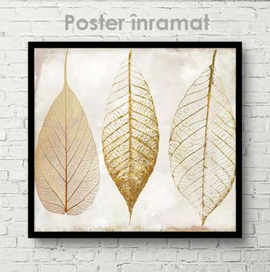 Постер - Осение листья, 40 x 40 см, Холст на подрамнике