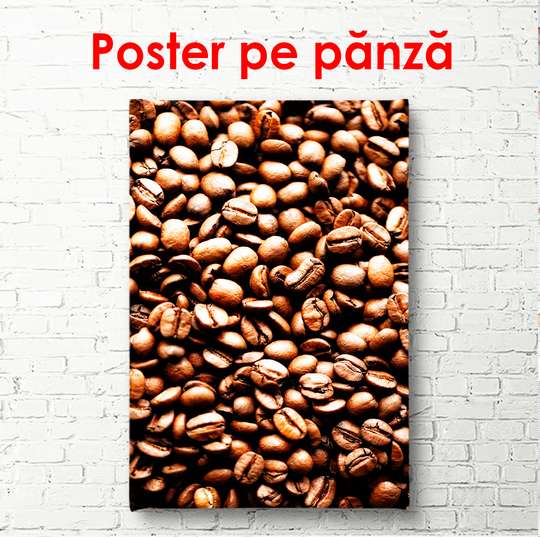 Poster - Roasted coffee beans, 45 x 90 см, Framed poster, Food and Drinks