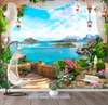 Wall Mural - Terrace overlooking the lake