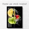 Poster - Fruit and water, 30 x 45 см, Canvas on frame, Food and Drinks