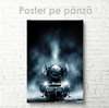 Poster - Train in the fog, 30 x 45 см, Canvas on frame