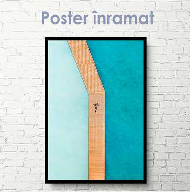 Poster - Road on water, 30 x 60 см, Canvas on frame