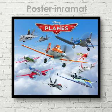 Poster - Aircraft, 40 x 40 см, Canvas on frame