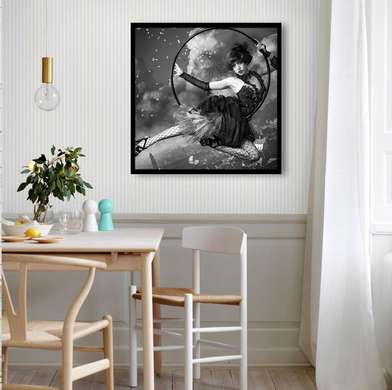 Poster - Acrobat girl, 40 x 40 см, Canvas on frame