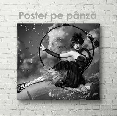 Poster - Fata acrobată, 40 x 40 см, Panza pe cadru