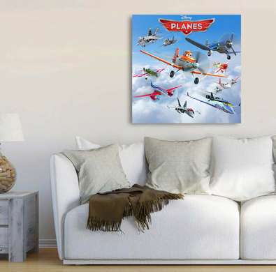 Poster - Avioanele, 40 x 40 см, Panza pe cadru