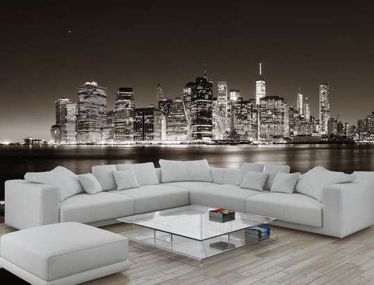 Wall Mural - Night city on the water