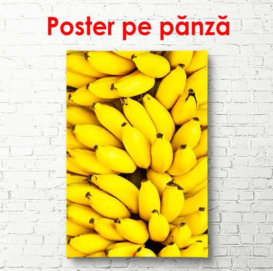 Poster - Banana close-up, 45 x 90 см, Framed poster, Food and Drinks