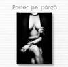 Poster - The female figure is gently covered, 30 x 45 см, Canvas on frame