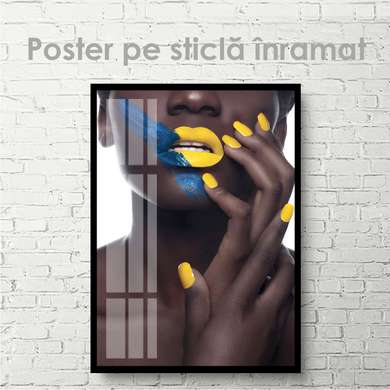 Poster - Manichiură galbenă, 30 x 45 см, Panza pe cadru