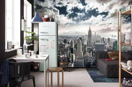 Wall Mural - Beautiful city in the clouds