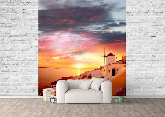 Wall Mural - Gorgeous sunset in the city