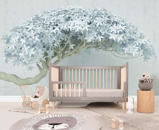 Wall Mural - Tree with white leaves