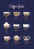 Poster - Coffee Guide, 30 x 45 см, Canvas on frame, Food and Drinks
