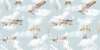 Фотообои - Воздушные шары и самолете в голубом небе