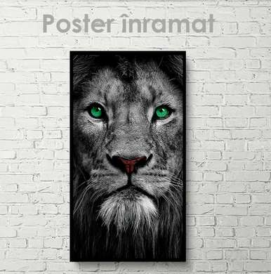 Постер, Грациозный Лев, 30 x 60 см, Холст на подрамнике