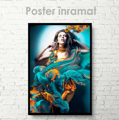 Постер - Девушка из снов, 30 x 45 см, Холст на подрамнике