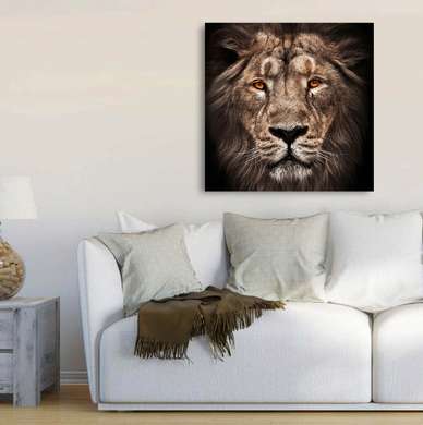 Poster, Tigrul, 40 x 40 см, Panza pe cadru