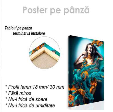 Poster - Fata din vise, 30 x 45 см, Panza pe cadru
