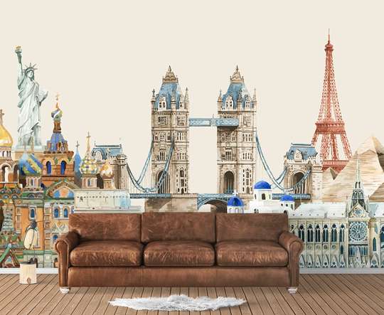 Wall Mural - Famous buildings of the world