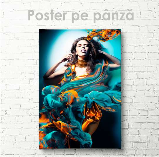 Постер - Девушка из снов, 30 x 45 см, Холст на подрамнике, Разные