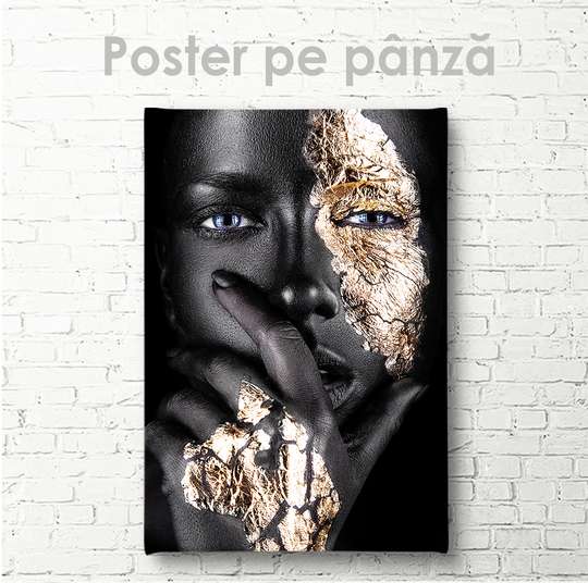 Poster - Piercing gaze, 30 x 45 см, Canvas on frame, Glamour