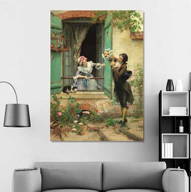 Poster - Russian Online Diary Service, 30 x 45 см, Canvas on frame