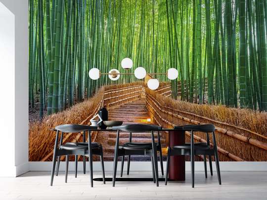 Фотообои - Тропинка в бамбуковом лесу