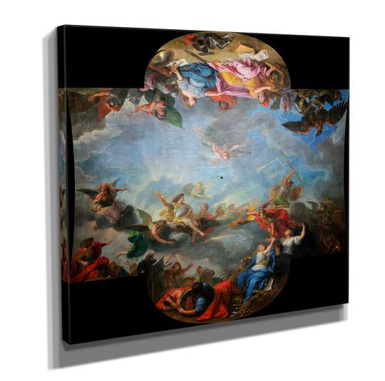 Постер - Боги и Богини на небесах, 40 x 40 см, Холст на подрамнике, Живопись
