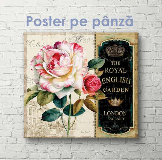 Постер, Цветочное искусство, 40 x 40 см, Холст на подрамнике