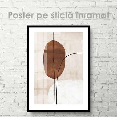 Постер - Абстракция в минималистическом стиле, 30 x 45 см, Холст на подрамнике