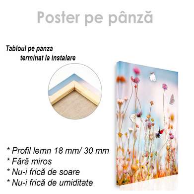 Poster - Floricele, 30 x 45 см, Panza pe cadru