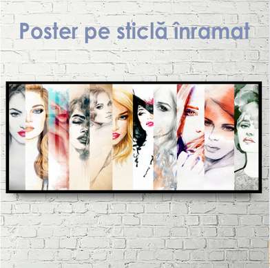 Poster - Fete diferite, 60 x 30 см, Panza pe cadru