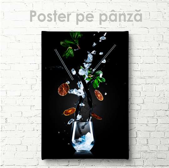 Poster - Cocktail, 30 x 45 см, Canvas on frame, Food and Drinks