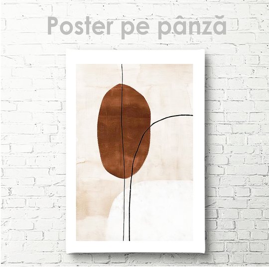 Постер, Абстракция в минималистическом стиле, 30 x 45 см, Холст на подрамнике