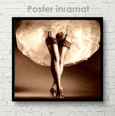 Poster - Under the dress, 40 x 40 см, Canvas on frame