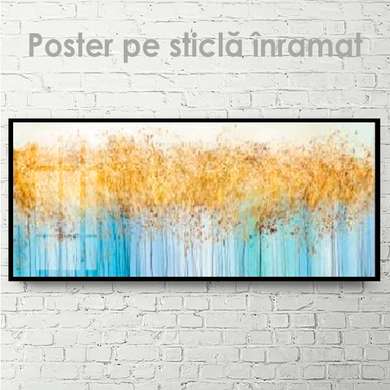 Poster - Pădurea panoramică, 90 x 30 см, Panza pe cadru