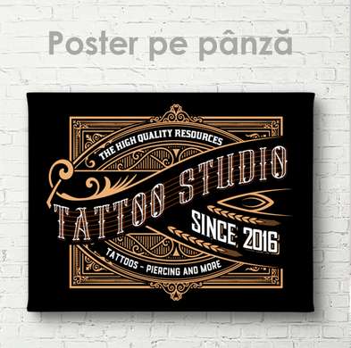 Poster - Tattoo, 45 x 30 см, Panza pe cadru