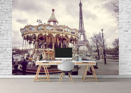 Fototapet - Un carusel din Paris