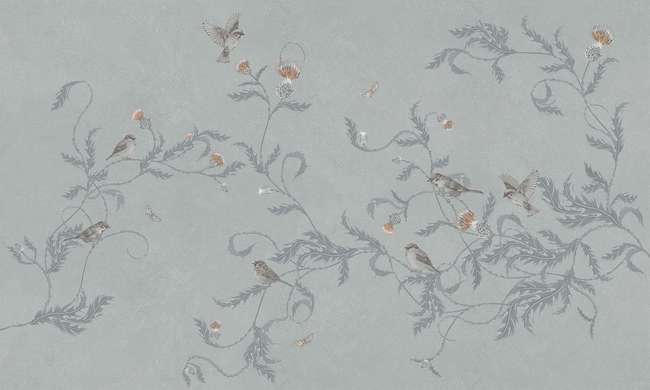 Wall Mural - Birds on branches