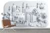 Wall Mural - White city landscape