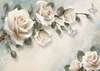 Fototapet - Crenguțe de trandafiri albi