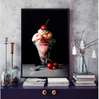 Poster - Înghețata cu fructe, 30 x 45 см, Panza pe cadru